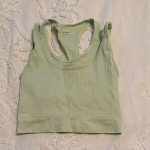 Gilly Hicks Women's Athletic Ribbed Tank Top - Sage Green